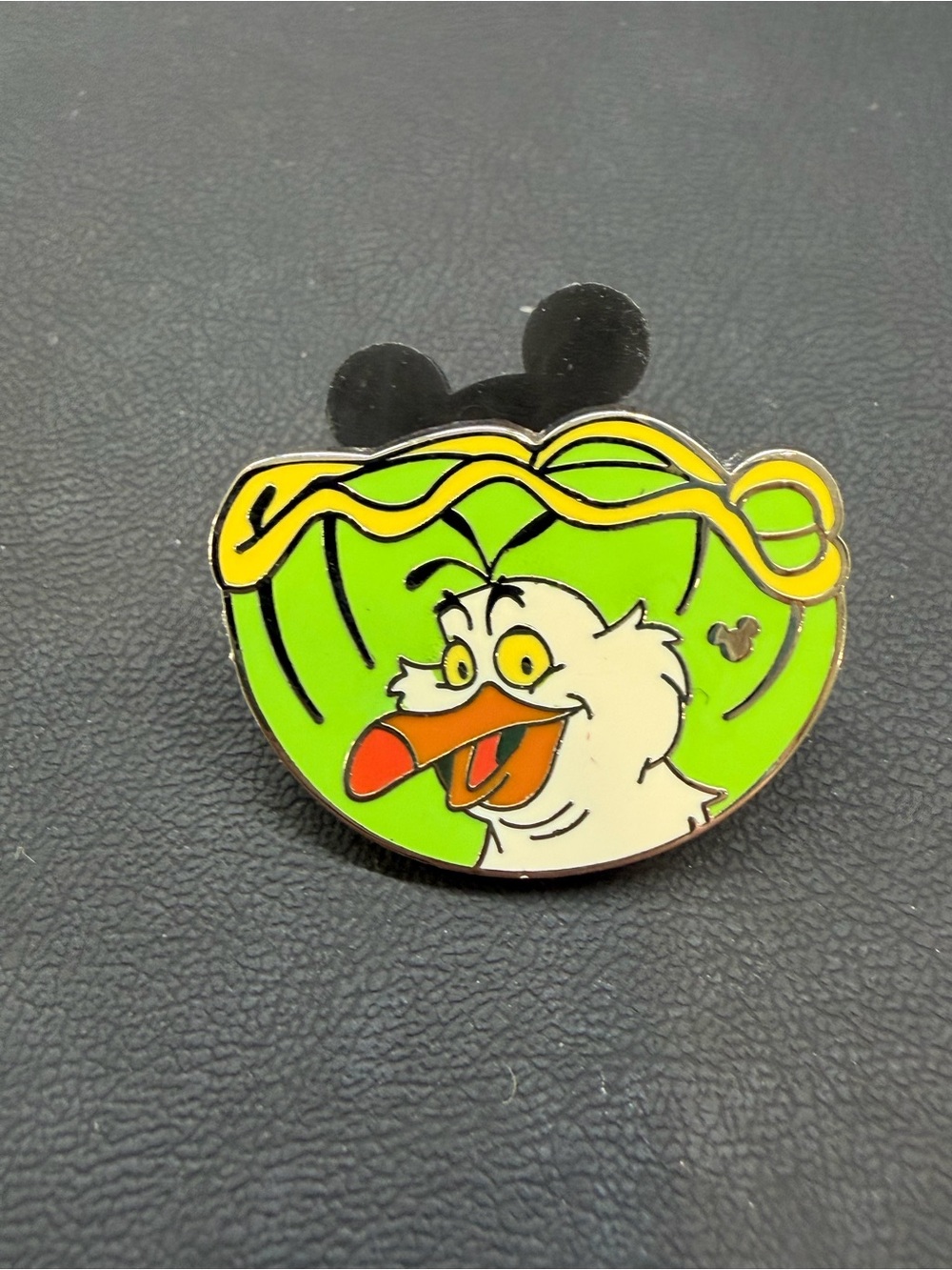 Green Scuttle Enamel Pin - 2009 DLR hidden Mickey